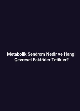 Metabolik Sendrom Nedir ve Hangi Çevresel Faktörler Tetikler?