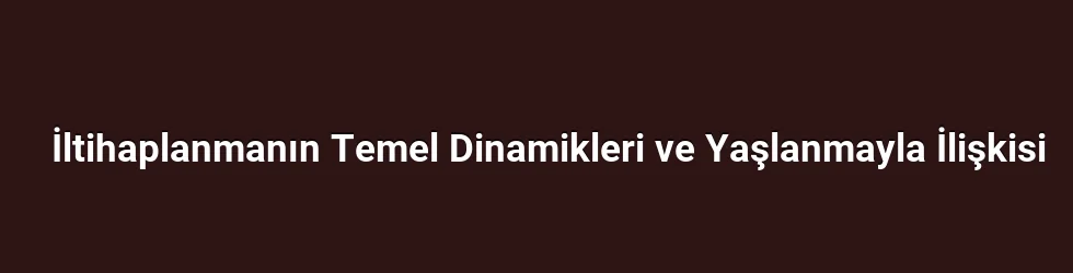 İltihaplanmanın Temel Dinamikleri ve Yaşlanmayla İlişkisi